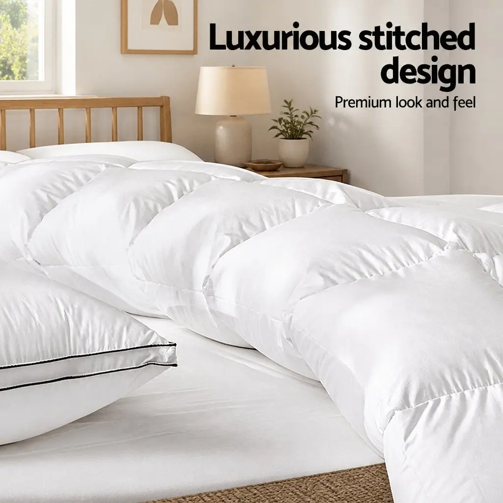 Duck Down Feather Quilt, Queen Size, 700GSM
