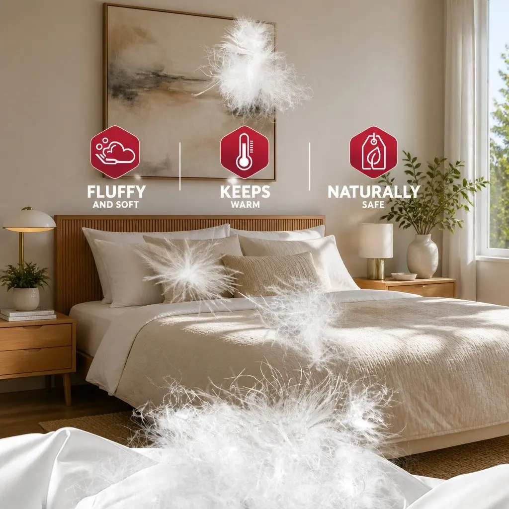 King Size Duck Feather Down Quilt 500GSM