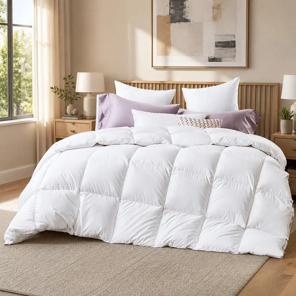King Size Duck Feather Down Quilt 500GSM
