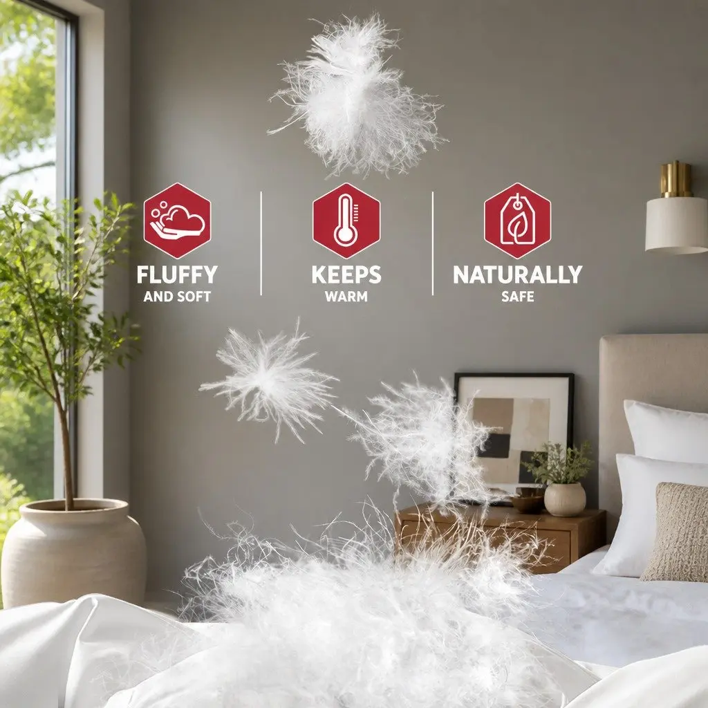 Duck Feather Down Quilt 500GSM Super King White