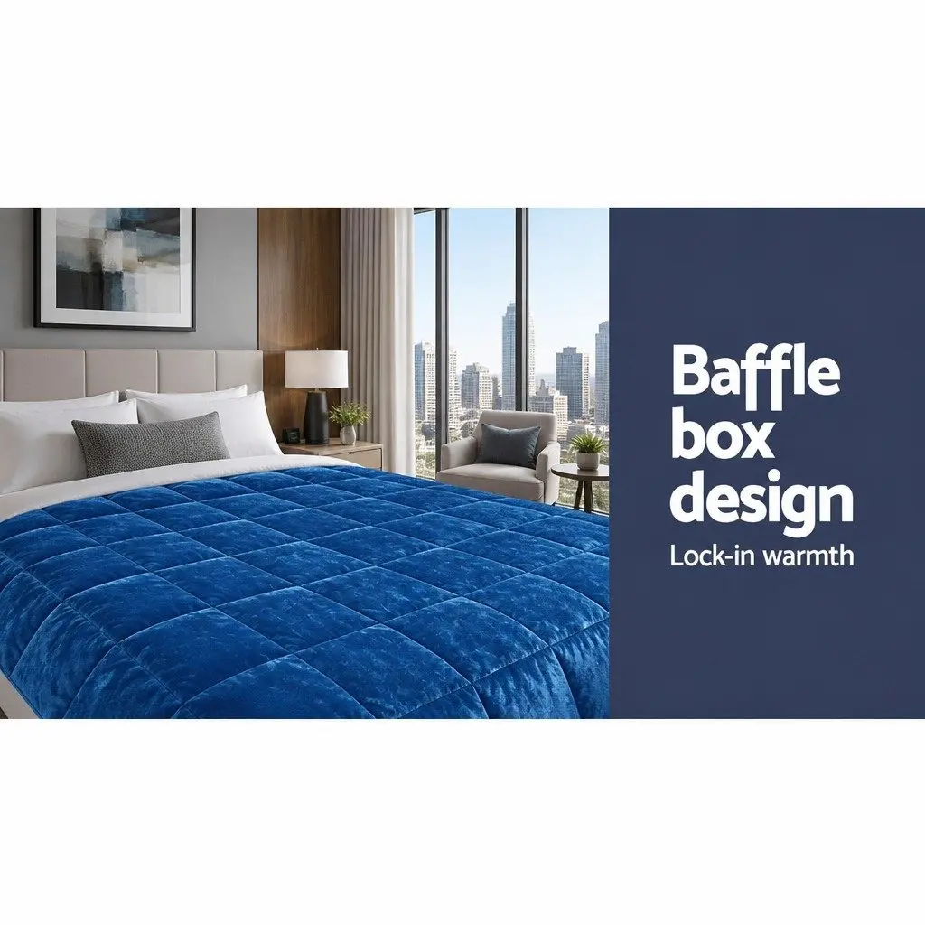 Double-Sided Faux Mink Quilt in King Size for Winter Comfort