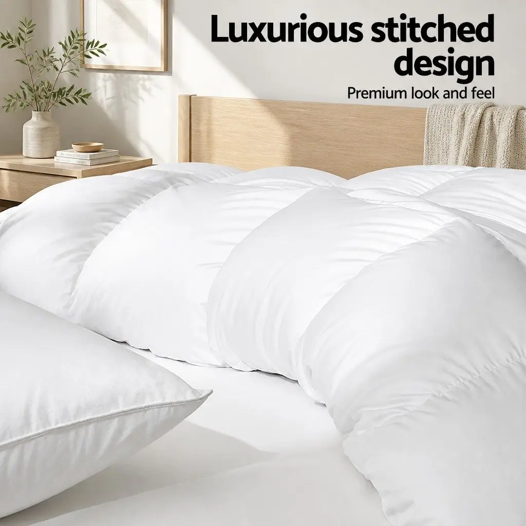 Queen Size Goose Down Feather Quilt 700GSM