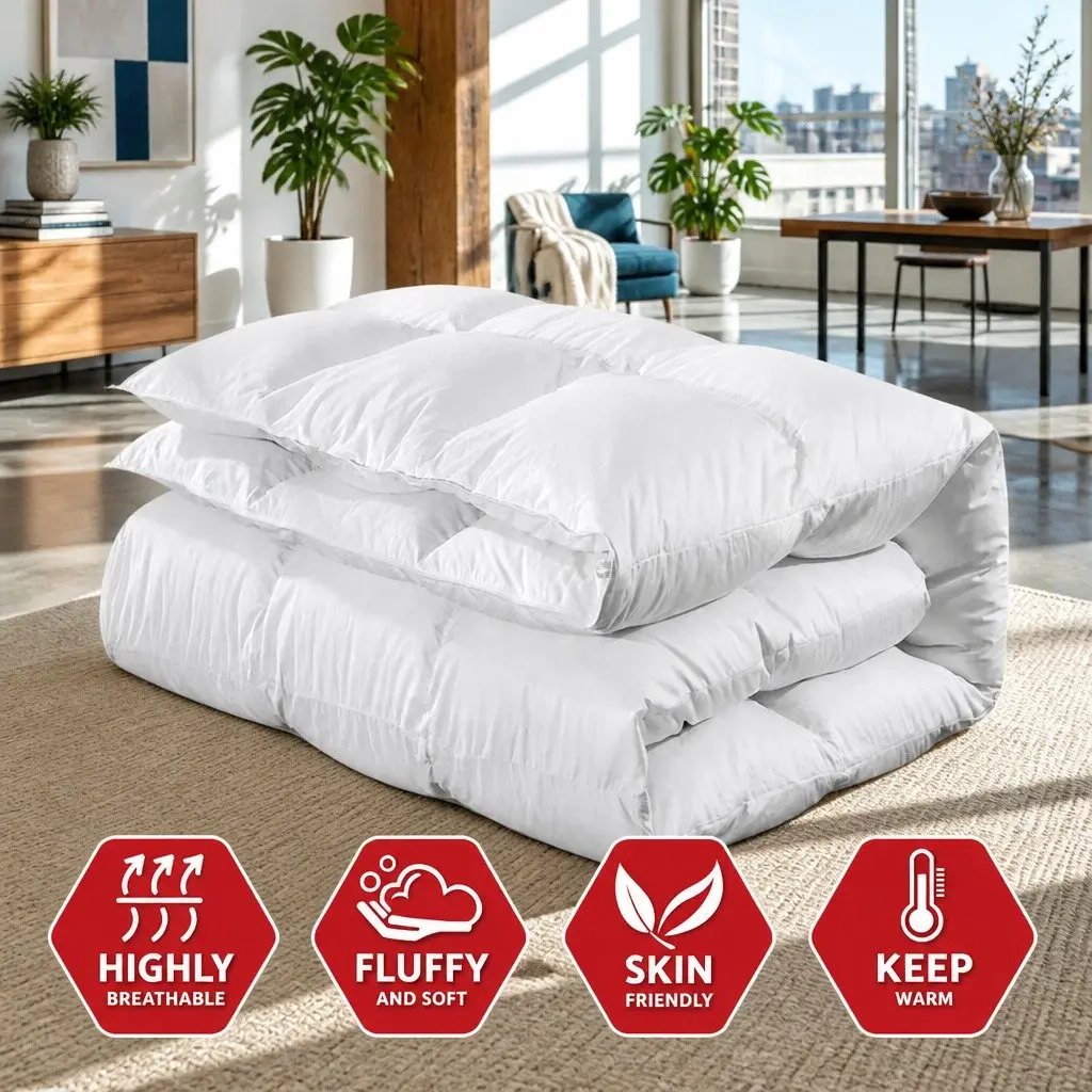 800GSM Double Goose Down Winter Quilt
