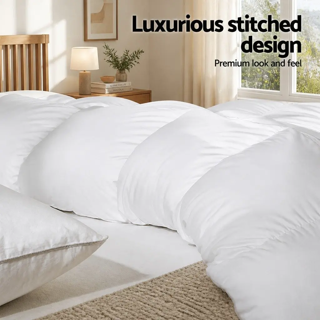 King Goose Down Feather Quilt 500GSM