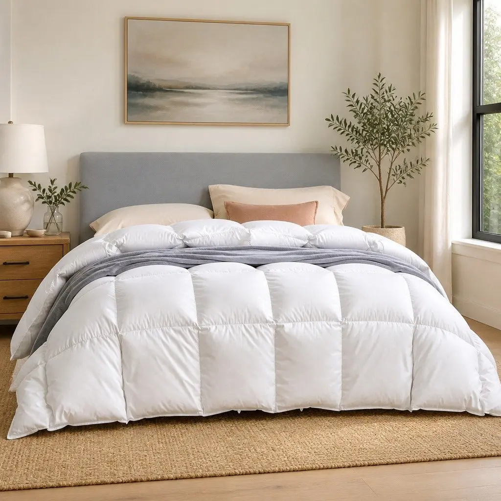 King Goose Down Feather Quilt 500GSM