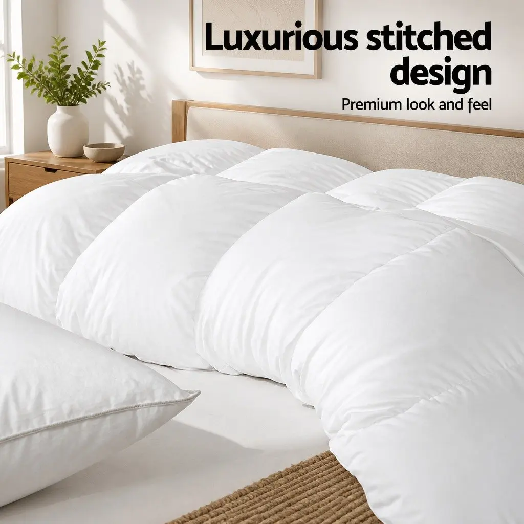 Queen Goose Feather Down Quilt 500GSM