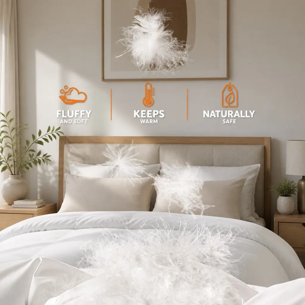 Queen Goose Feather Down Quilt 500GSM