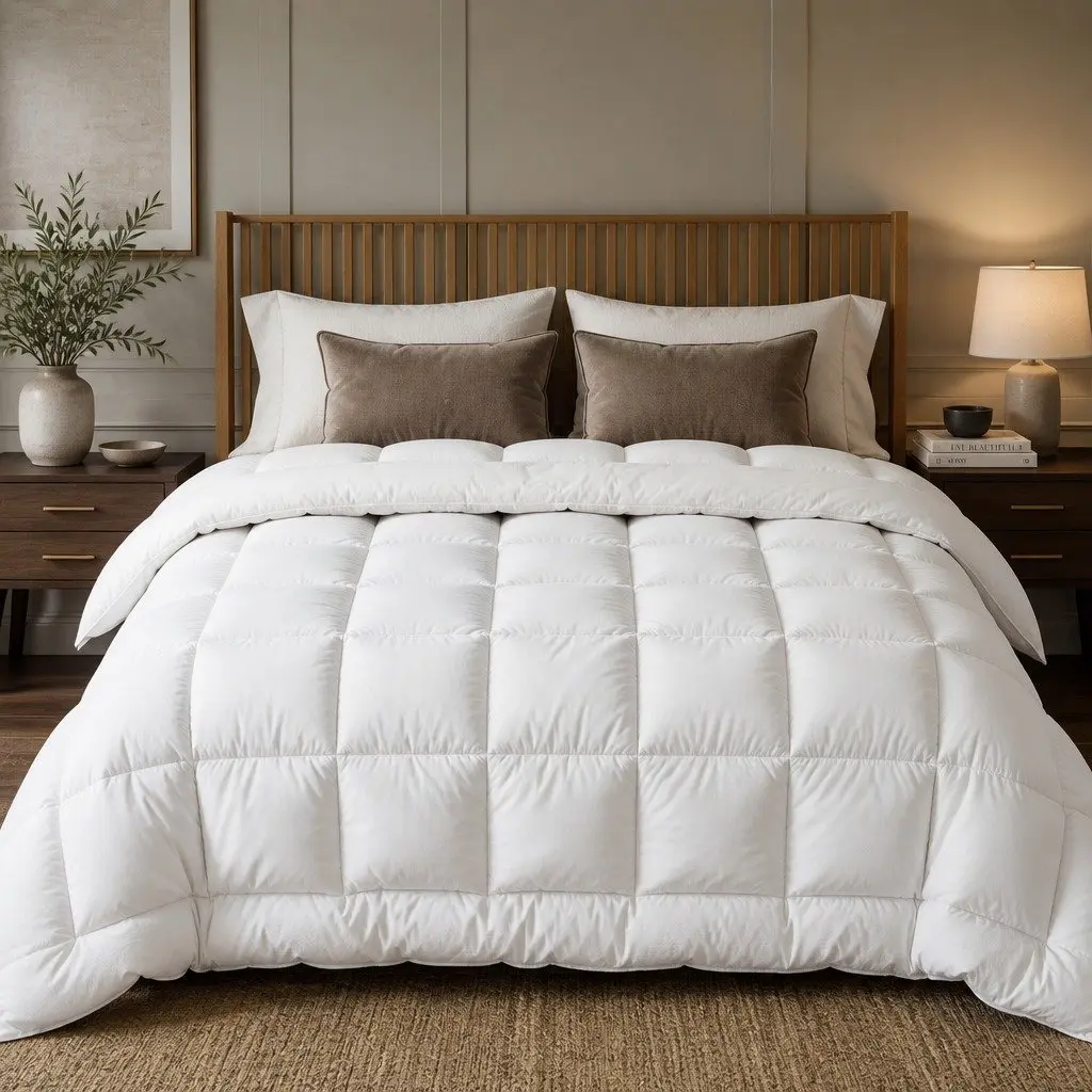 Double Wool Quilt 800GSM Winter Doona with Baffle Box