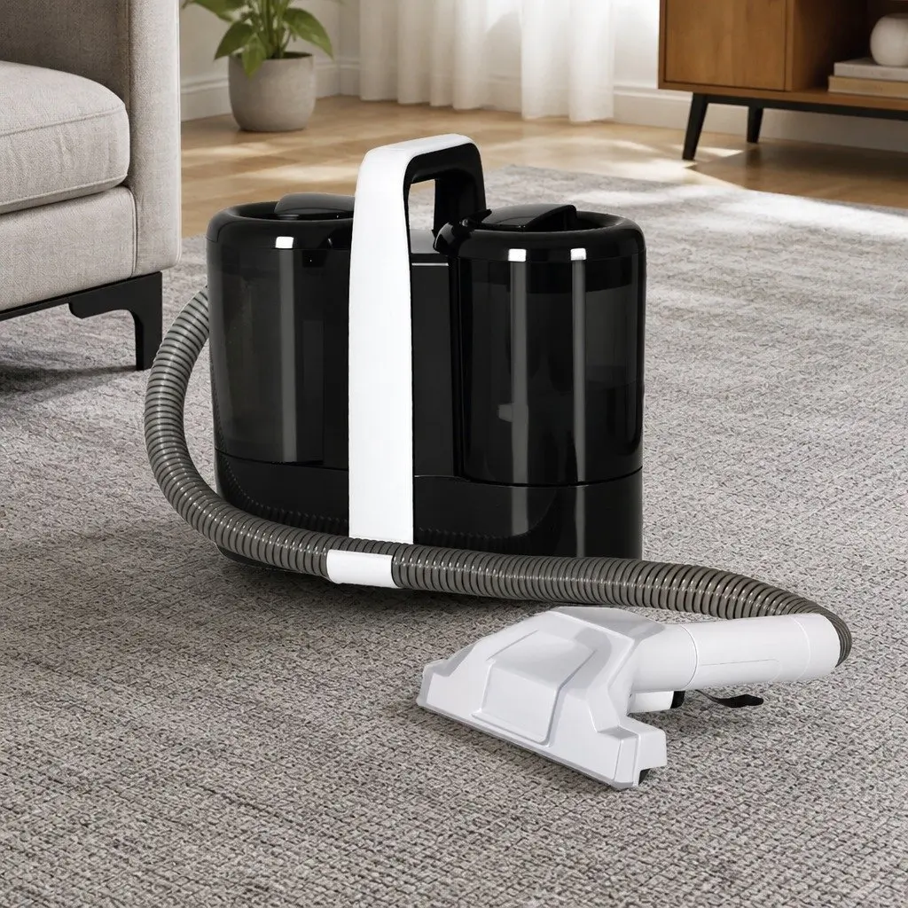 Carpet Cleaner Portable 450W 11KPa Black and White