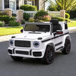 Electric G63 Ride On Car for Kids - White, Remote Control