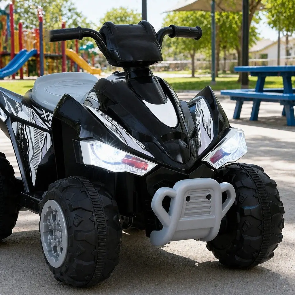 Kids Ride On ATV Quad Electric Toy 12V Motor Black