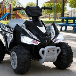 Durable Kids Ride On ATV Quad Electric Toy 12V Motor Black