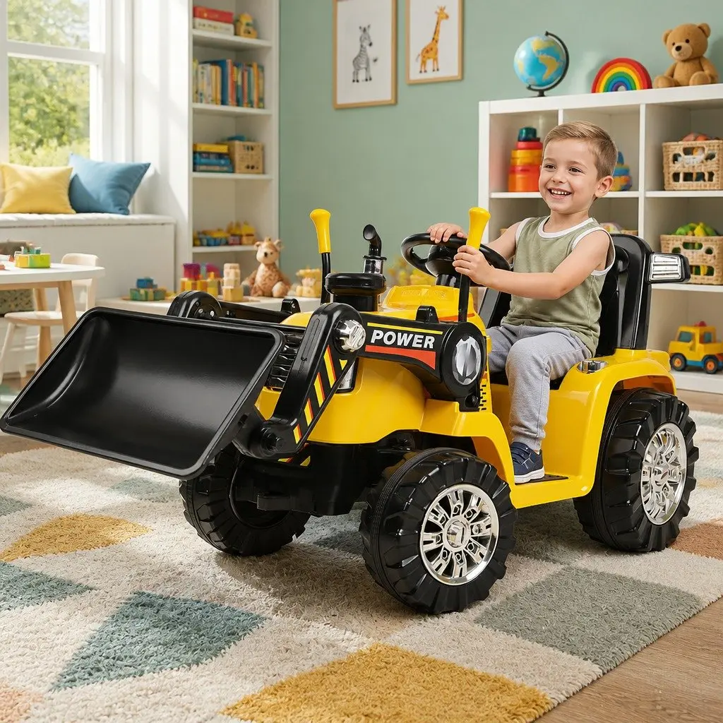 Kids Electric Ride On Bulldozer with Remote Control