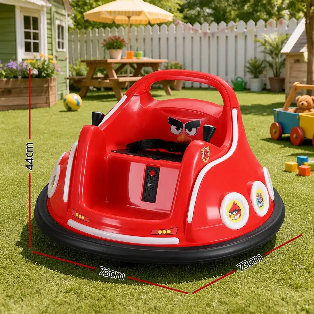 Red Electric Bumper Car for Kids with Joystick Control