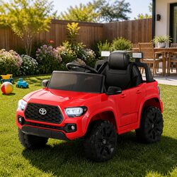 Electric Ride On Car for Kids 12V Red with Remote Control