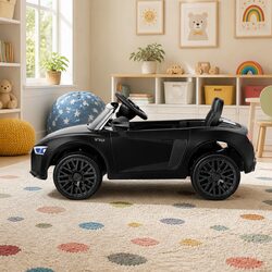 Electric Toy Sports Racer Ride On Car for Kids - Black