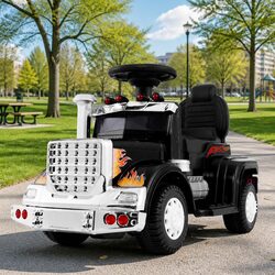 Premium Kids Electric Ride On Truck 6V Toy Car Black