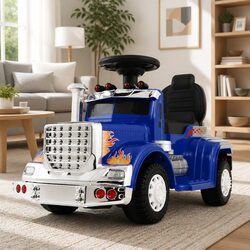 Blue Kids Electric Ride On Truck 6V Toy Car