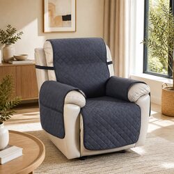 High-Quality Water Resistant Recliner Chair Cover - Grey