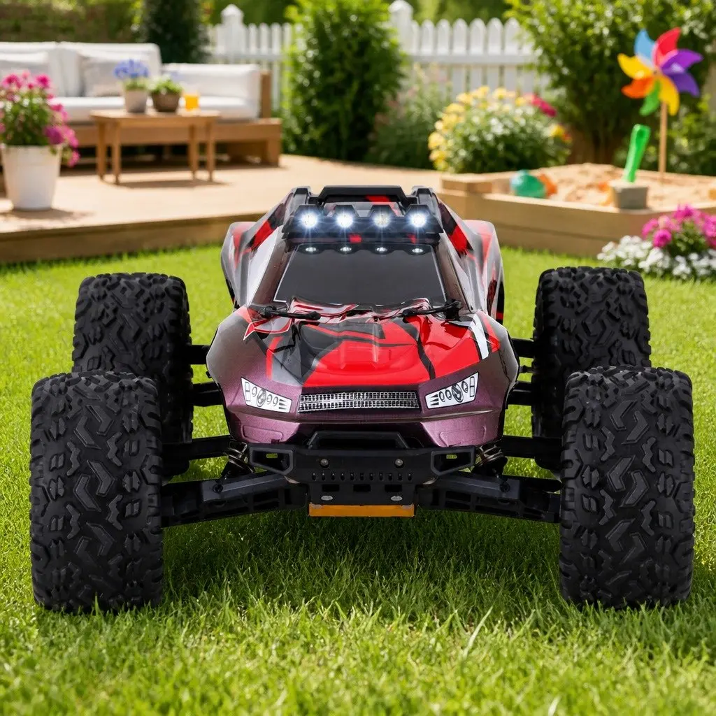 Kids Remote Control Off-Road Truck 2WD Electric Vehicle Toy with Lights RC Car