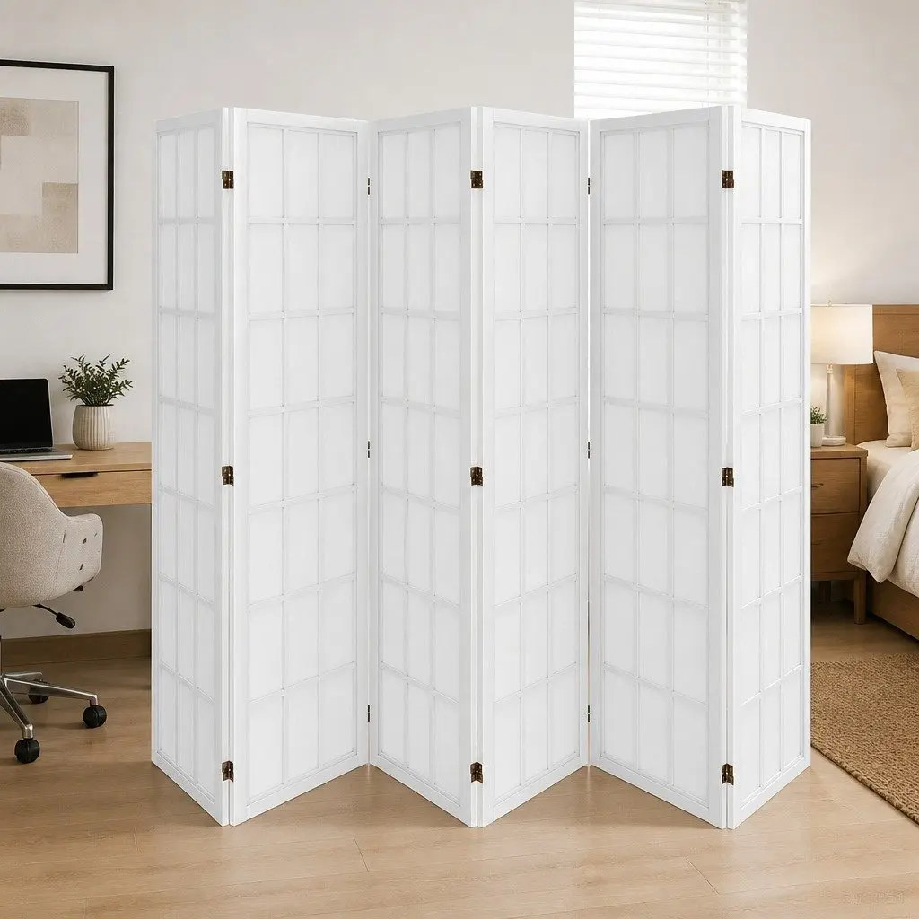 6 Panel Room Divider with Durable Build 170cm