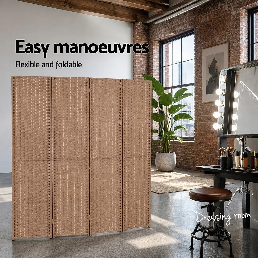 4 Panel Room Divider Screen 163x170cm