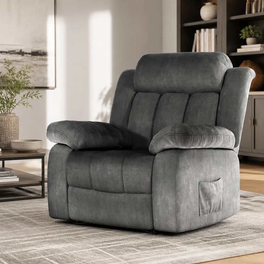 Electric Massage Recliner with Remote Control