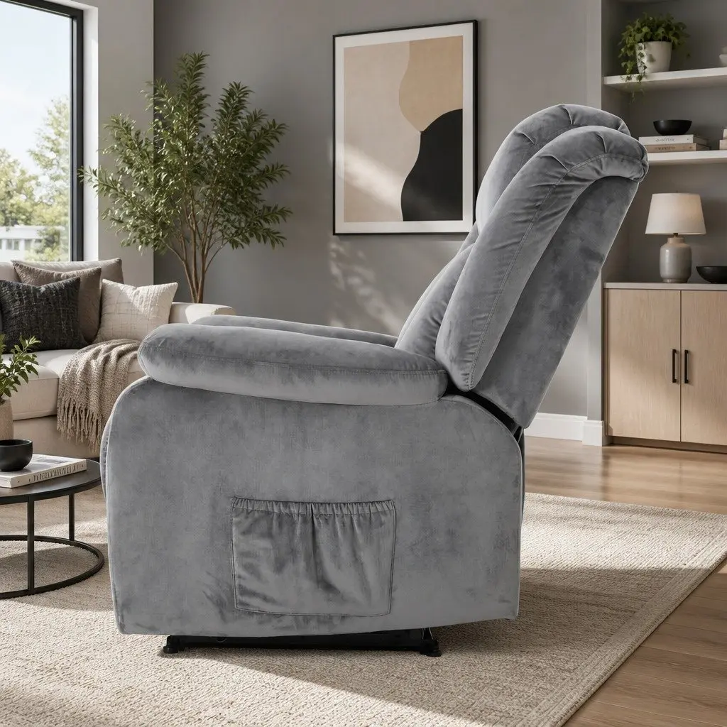 Electric Massage Recliner with Remote Control