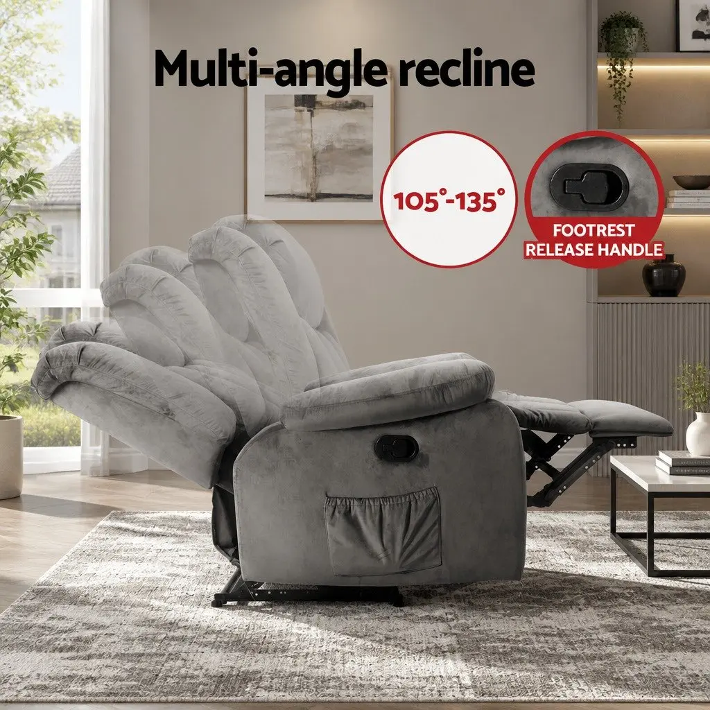 Electric Massage Recliner with Remote Control