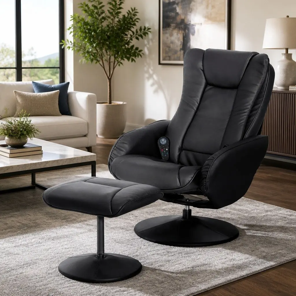 Recliner Chair with Heated Massage Function