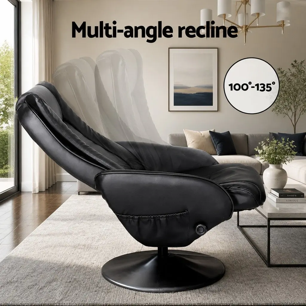 Recliner Chair with Heated Massage Function