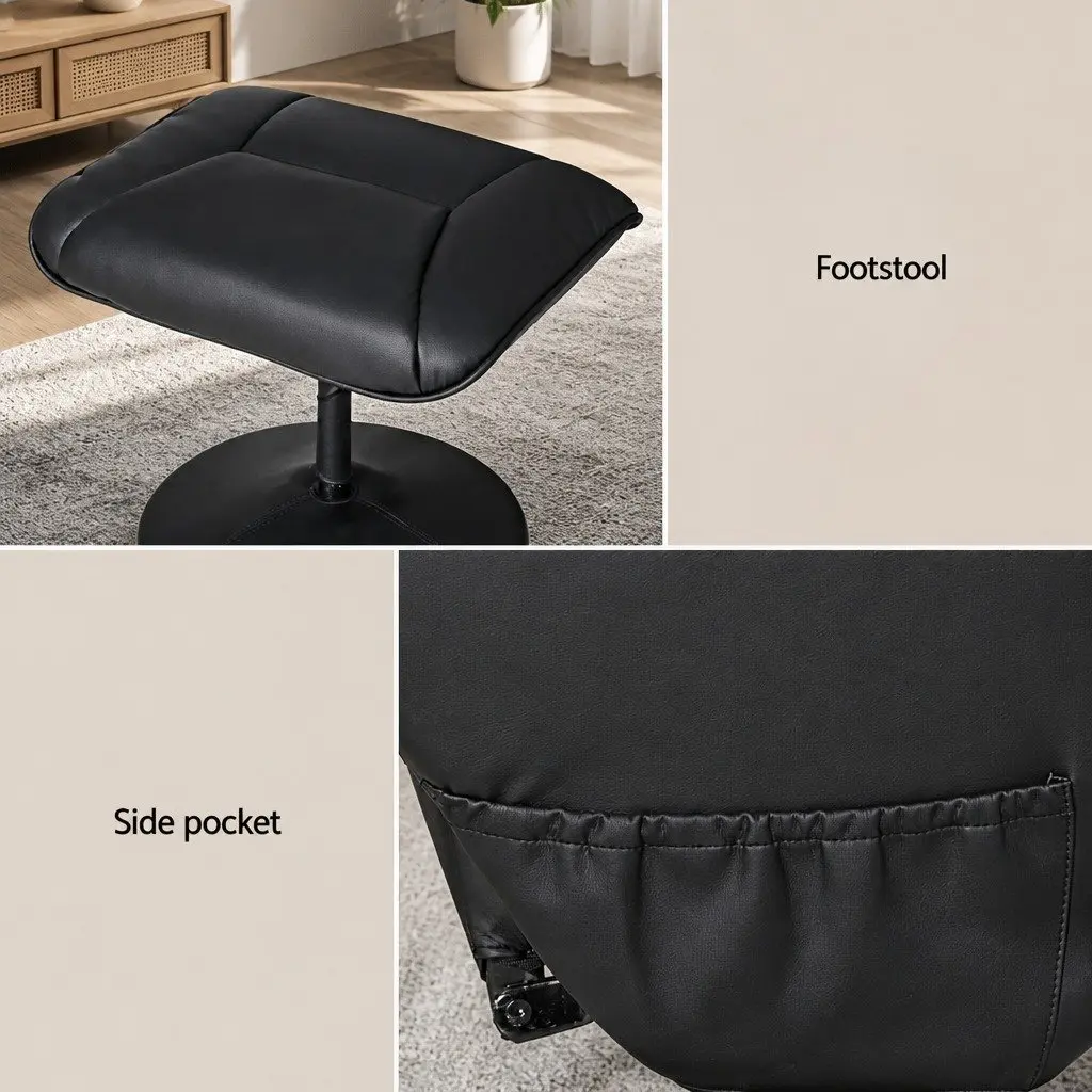 Recliner Chair with Heated Massage Function