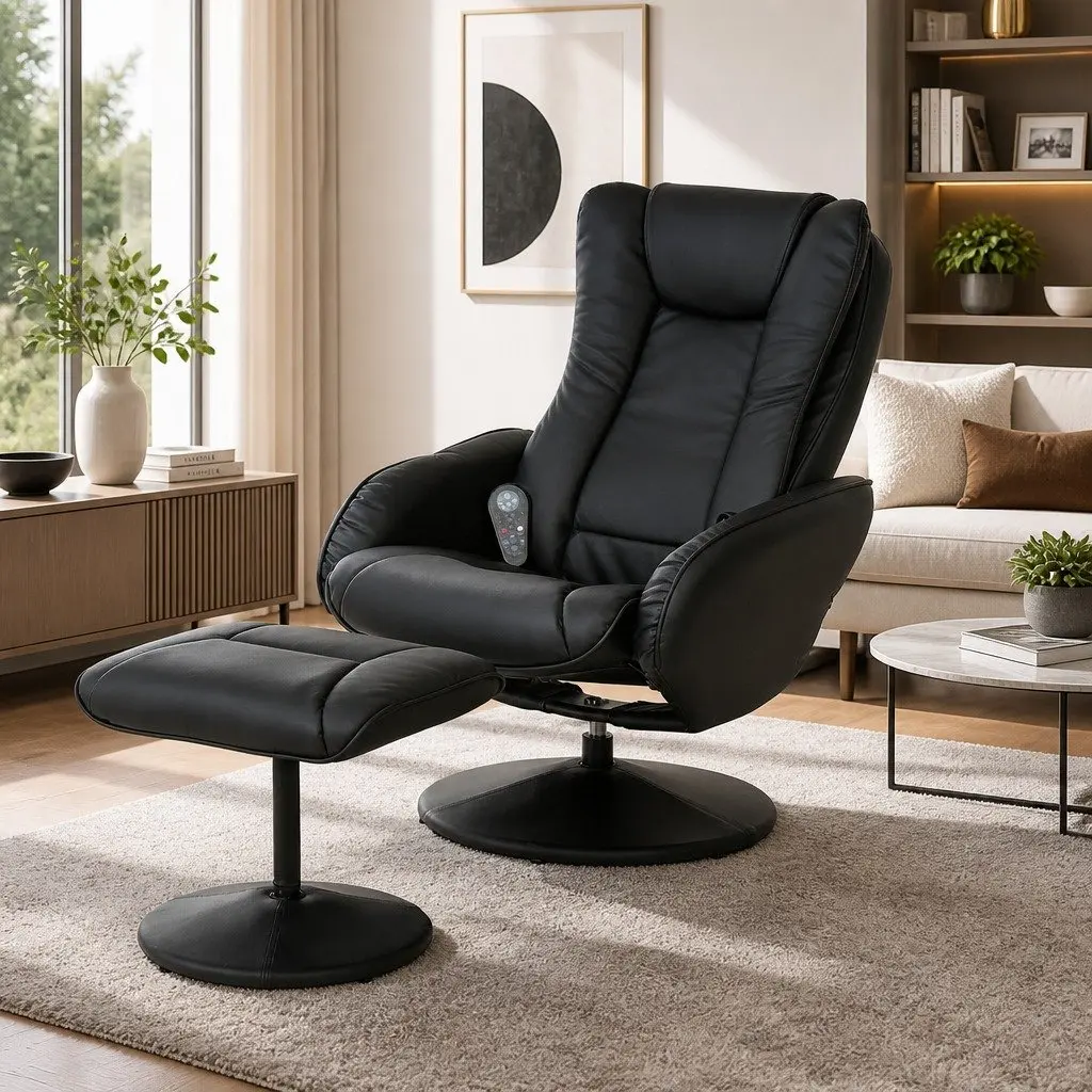 Recliner Chair with Heated Massage Function