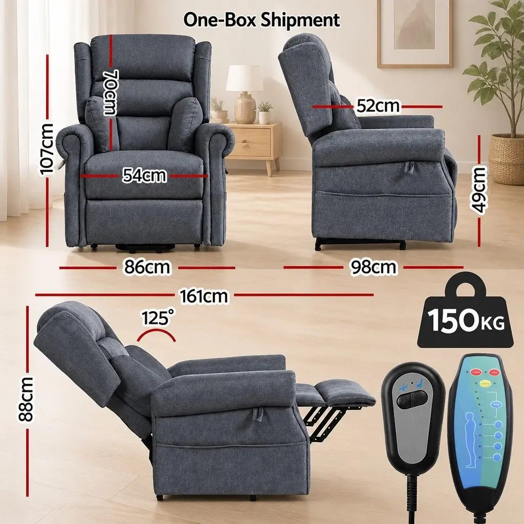 Recliner Chair with Electric Lift and Massage Function