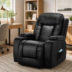 Premium Electric Massage Recliner Chair with Heated Features