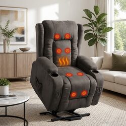 Premium Massage Recliner Chair with Lift Assist