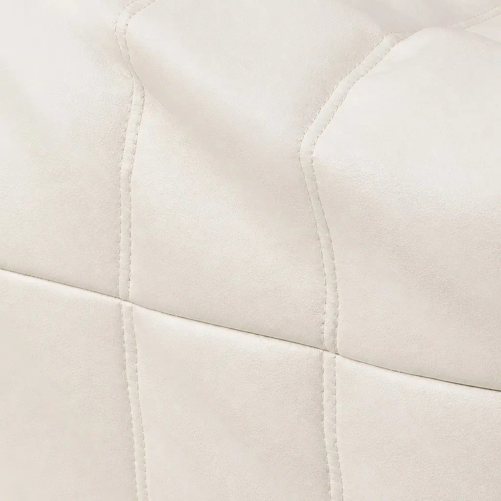 3 Seater Sofa Microfibre Foam 175cm Beige