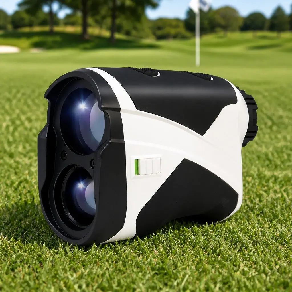 Golf Rangefinder Laser Distance 700M Slope Compensation Vibration Alert White 106x41.5x77mm