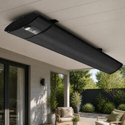 Electric Radiant Strip Heater Outdoor 3200W Wall Ceiling Mount Remote Control