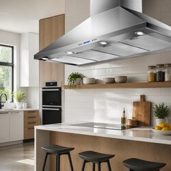 Premium 1500mm Wall Mounted Range Hood for Kitchens