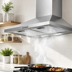 Premium 600mm Wall-Mounted Range Hood in Stainless Steel