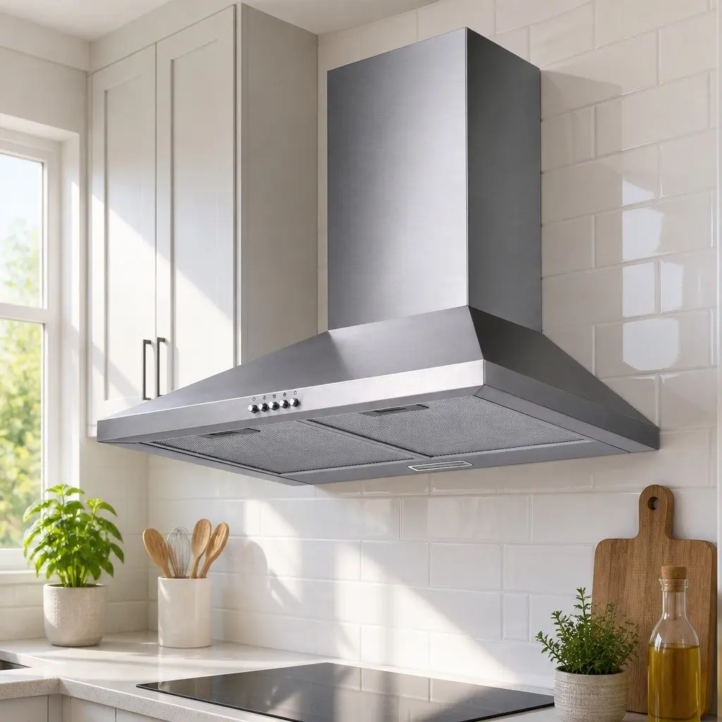 Range Hood Stainless Steel 600mm Wall Mounted Silver