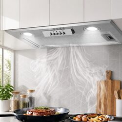 520mm Undermount Range Hood Stainless Steel Kitchen Extraction Fan 420m³/h