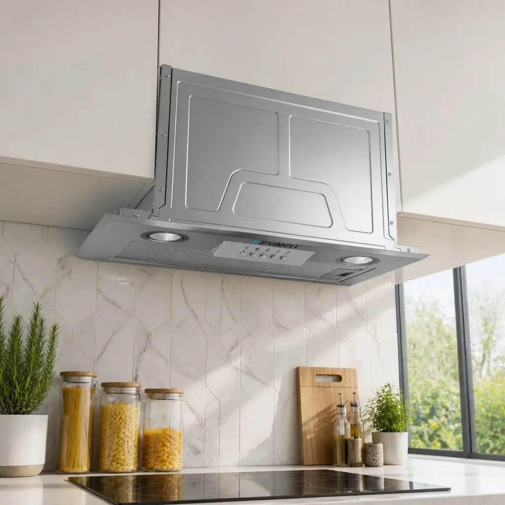 Stainless Steel 520mm Undermount Range Hood with LED Lighting