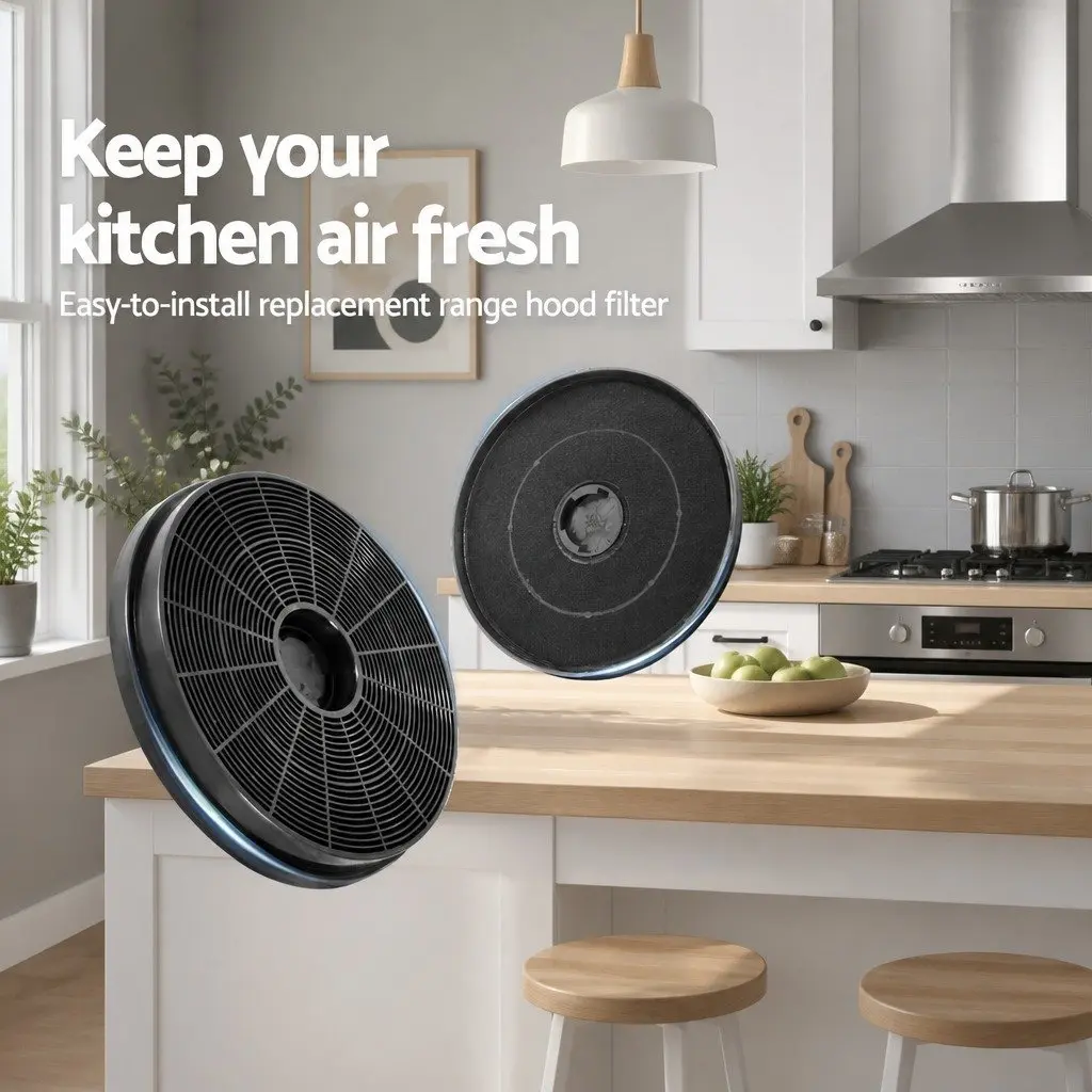 17cm Replacement Carbon Filters for Ductless Hoods