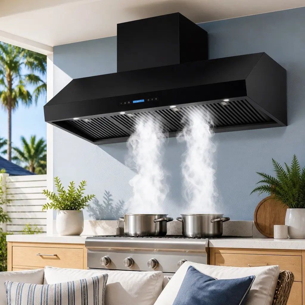 1500mm Commercial Range Hood with Dual Motors