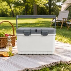 22L Portable Cooler Box Insulated Ice Chest Camping Hiking Outdoor Food Storage