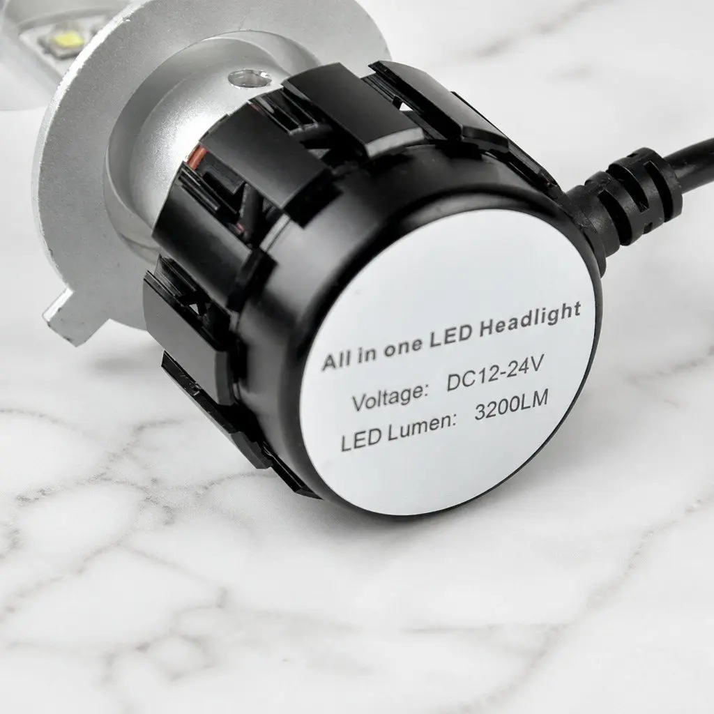 H4 LED Headlight Bulbs Aluminium 6000K 2500LM