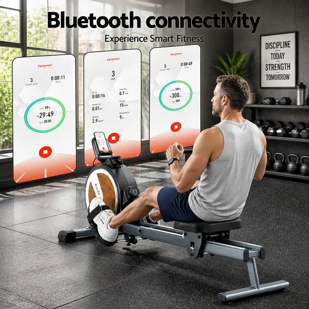 Magnetic Rowing Machine with 16 Resistance Levels