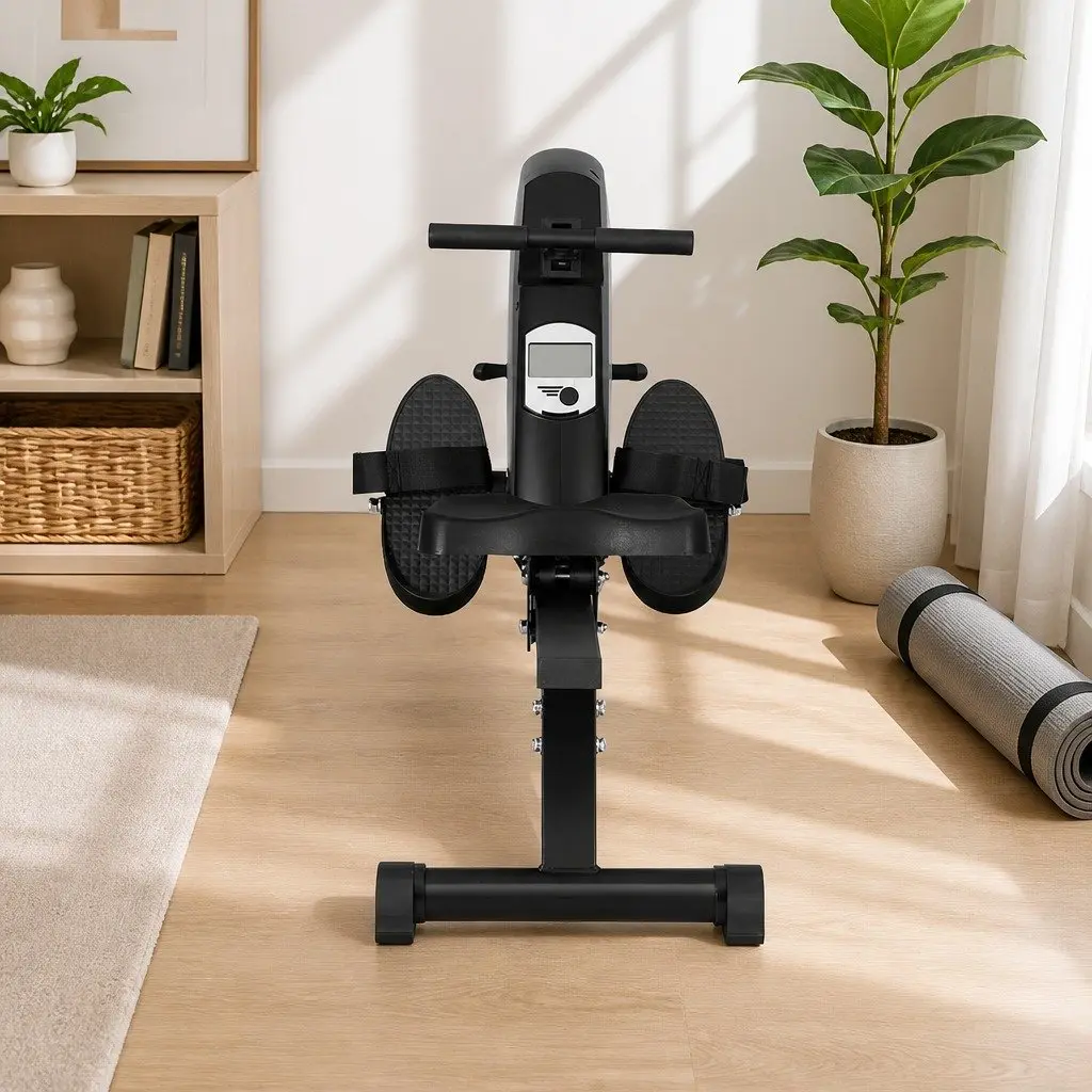 Rowing Machine with Elastic Rope Resistance